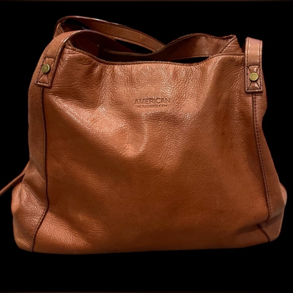 American Leather Tan Hobo Bag